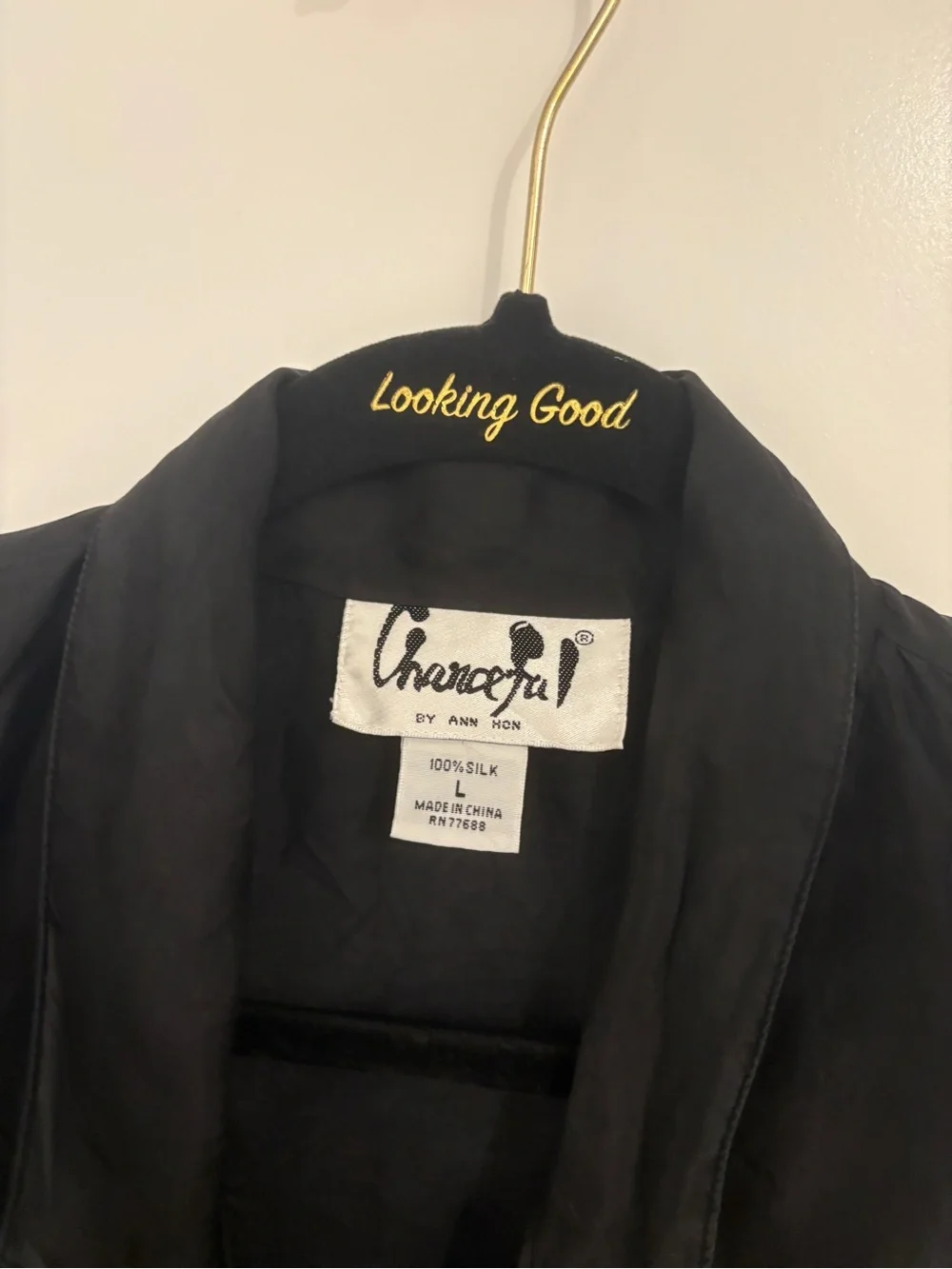 Vintage  Chanceful by Ann Hon. Silk Lightweight Blazer Jacket.